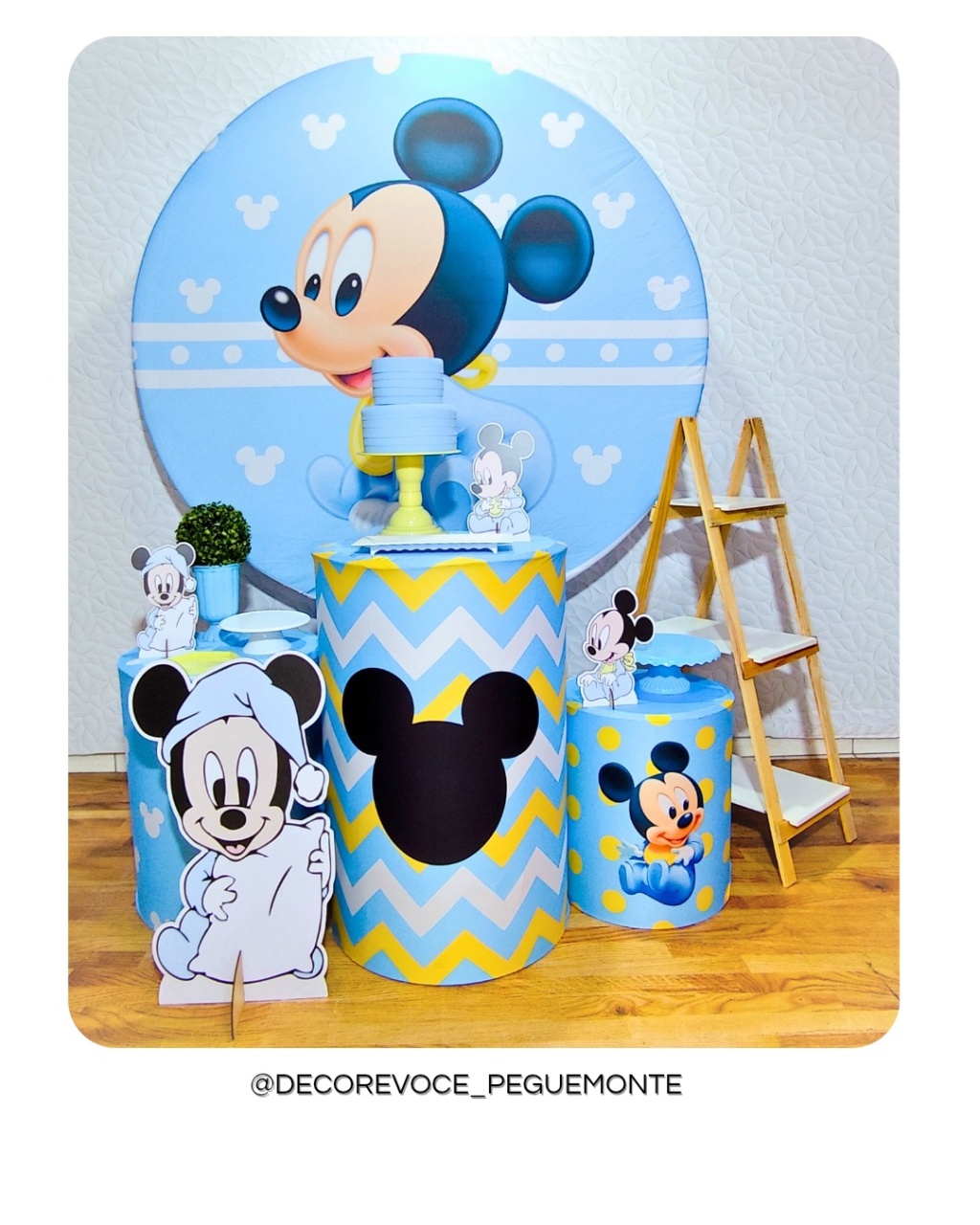 Kit Completo Mickey Baby - Decore Você Pegue & Monte