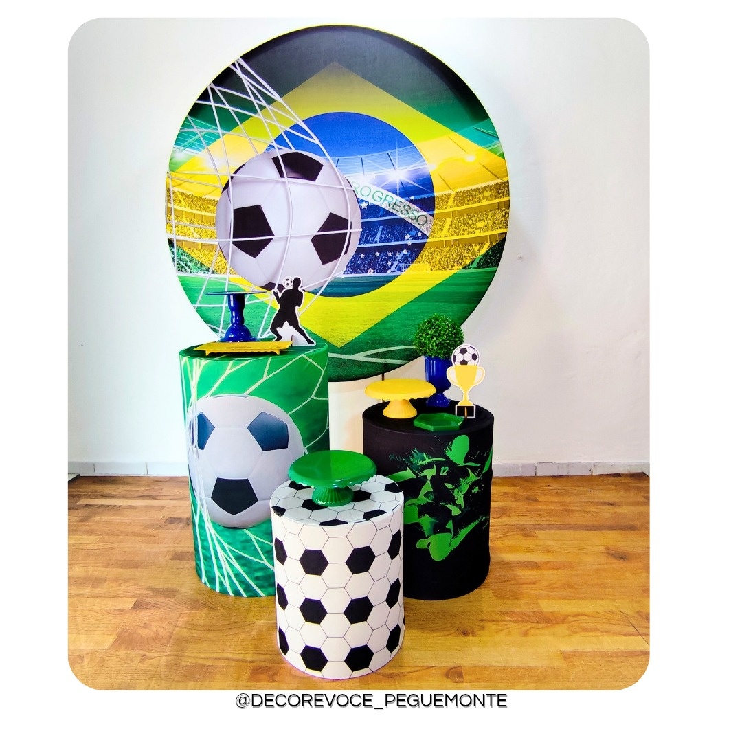 Kit Pratico Futebol Brasil - Decore Você Pegue & Monte