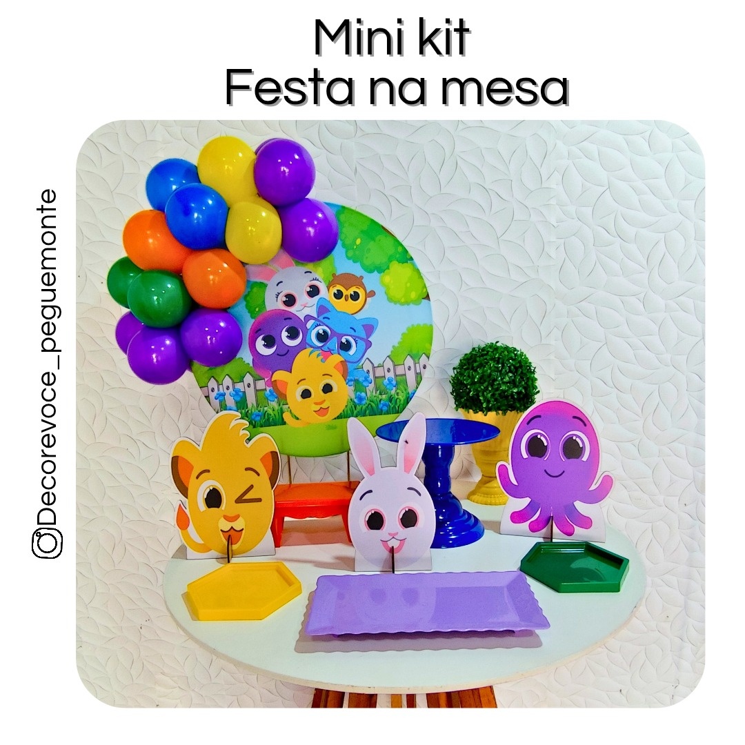 Kit Mesa Bolofofos Menino - Decore Você Pegue & Monte