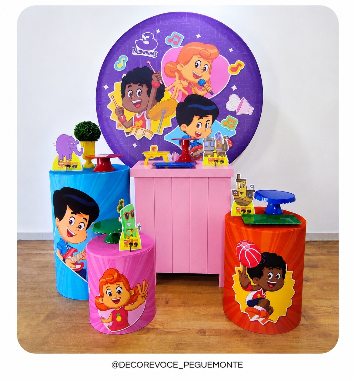 Kit Festejar 3 Palavrinhas - Decore Você Pegue & Monte