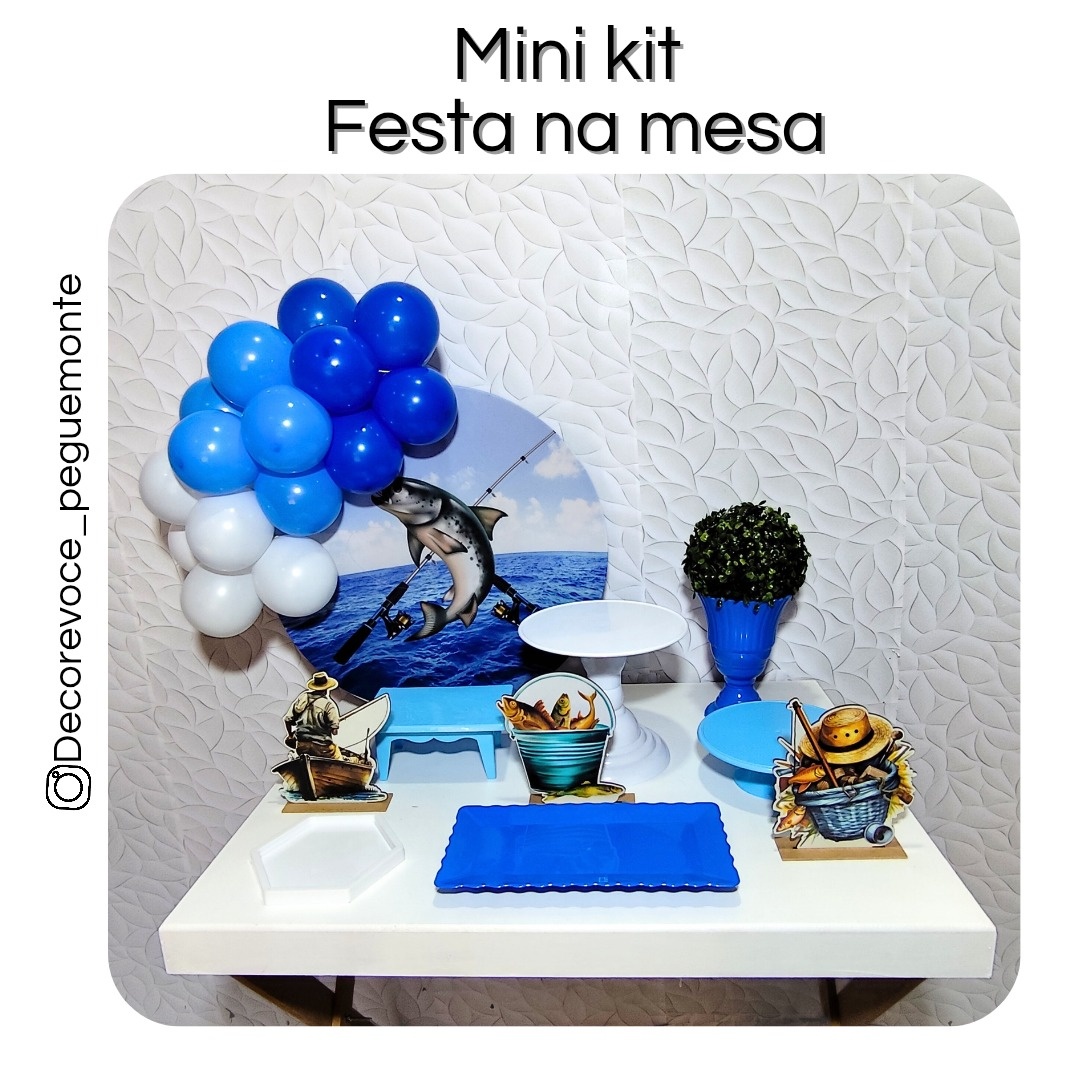 Kit Mesa Pescaria  - Decore Você Pegue & Monte