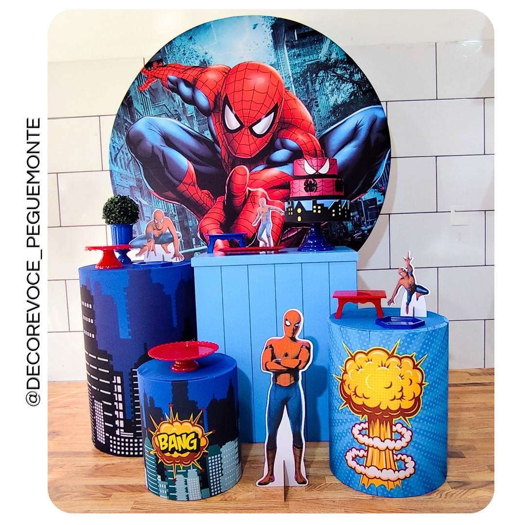 Kit Festejar Homem Aranha 1  - Decore Você Pegue & Monte