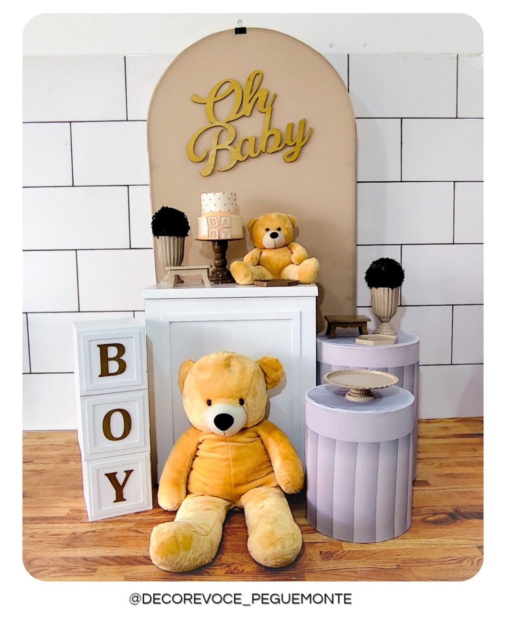 Composição Oh Baby Bege 2 - Decore Você Pegue & Monte