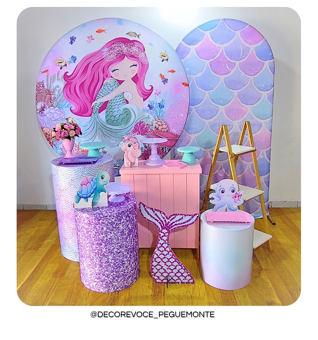 Kit Premium Sereia  - Decore Você Pegue & Monte