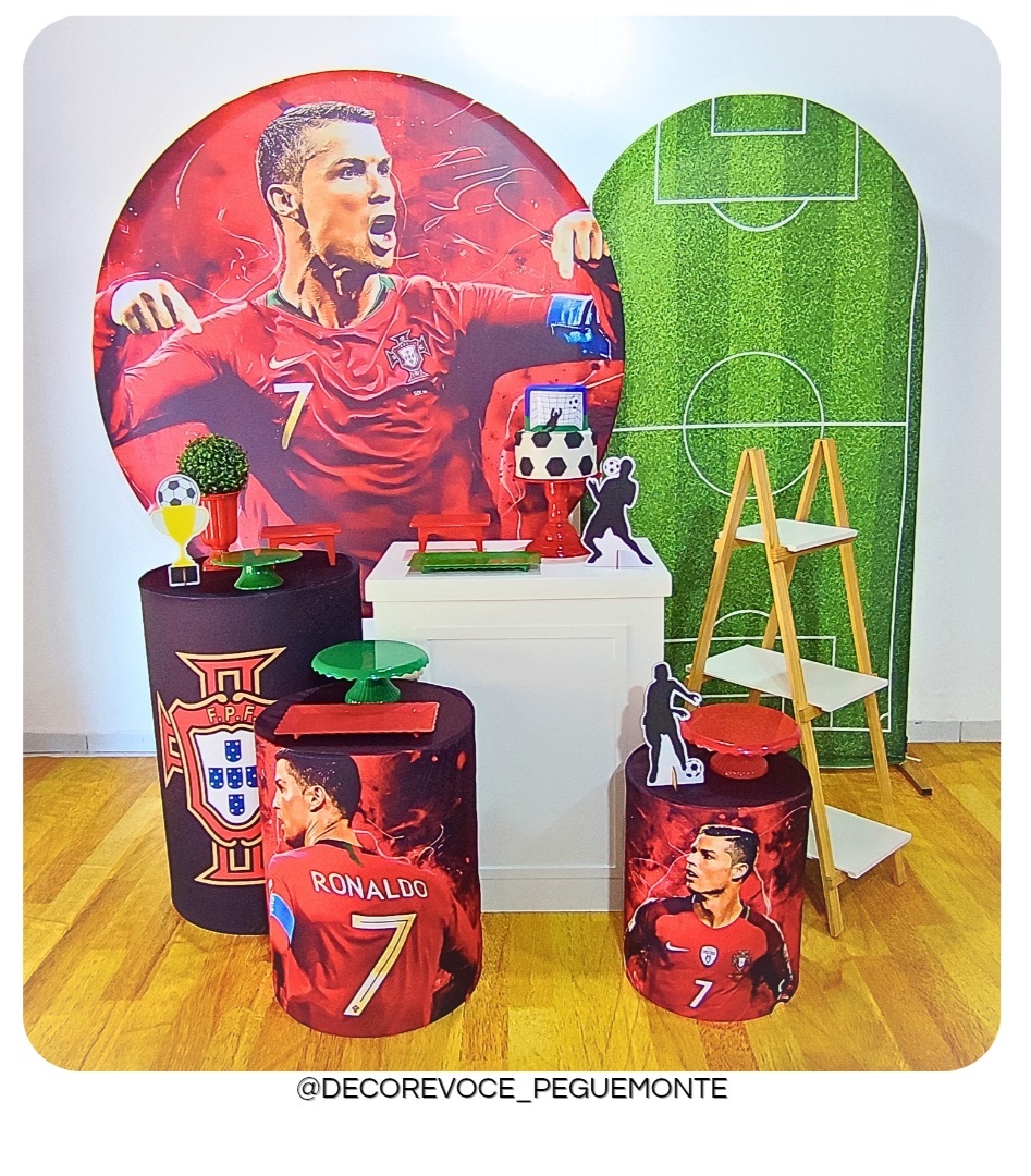 Kit Premium Cristiano Ronaldo Futebol - Decore Você Pegue & Monte