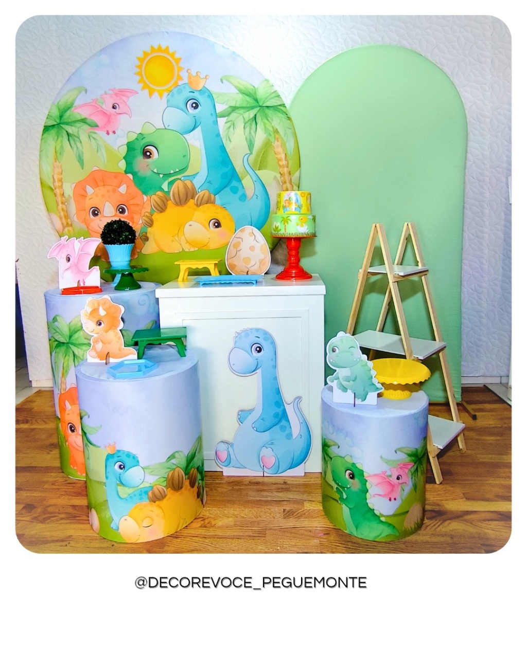 Kit Premium Dino Baby  - Decore Você Pegue & Monte