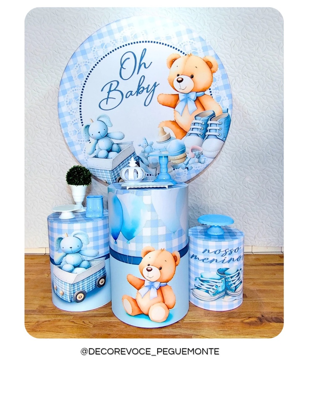 Kit Prático Oh Baby Azul Claro  - Decore Você Pegue & Monte