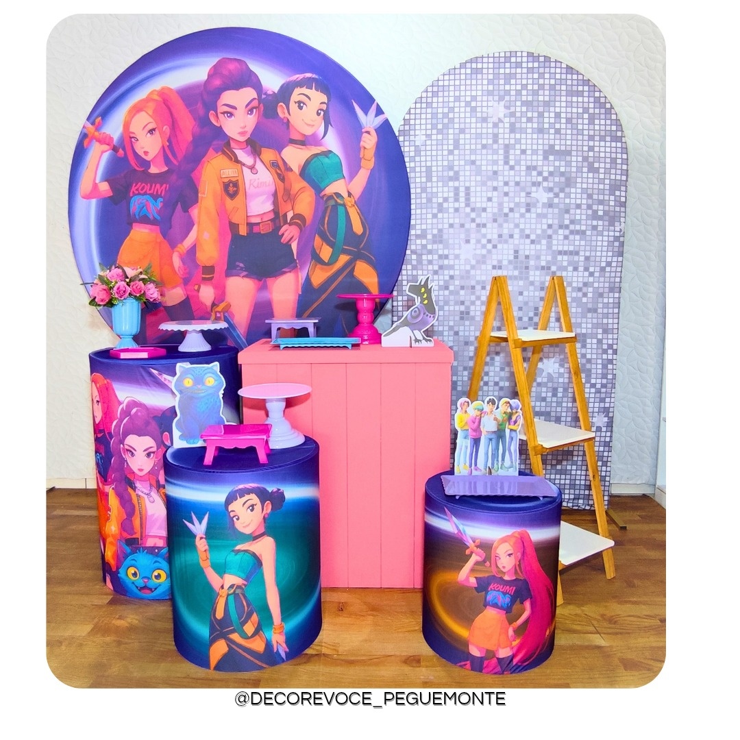 Kit Premium Guerreiras Do K-Pop - Decore Você Pegue & Monte