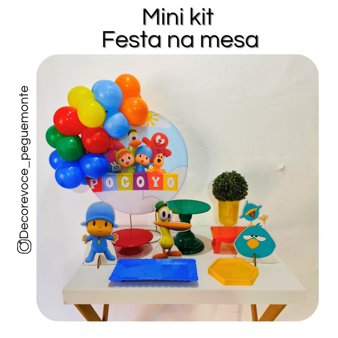 Kit Mesa Pocoyo - Decore Você Pegue & Monte