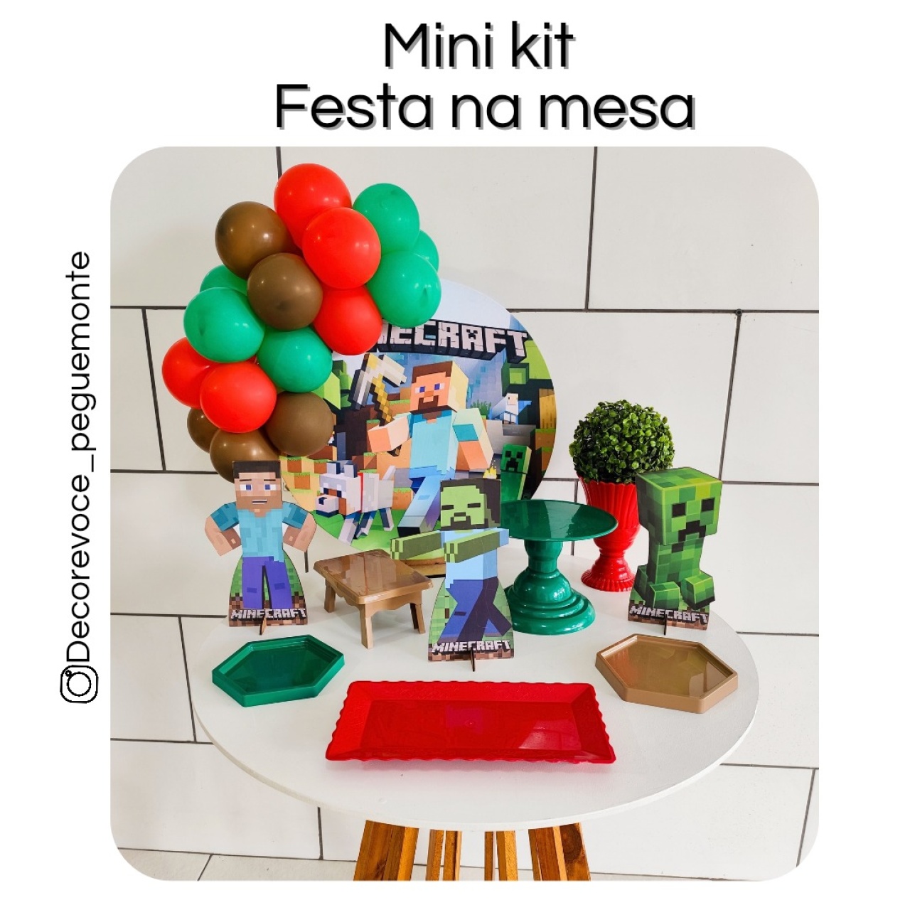 Kit Mesa Minecraft  - Decore Você Pegue & Monte