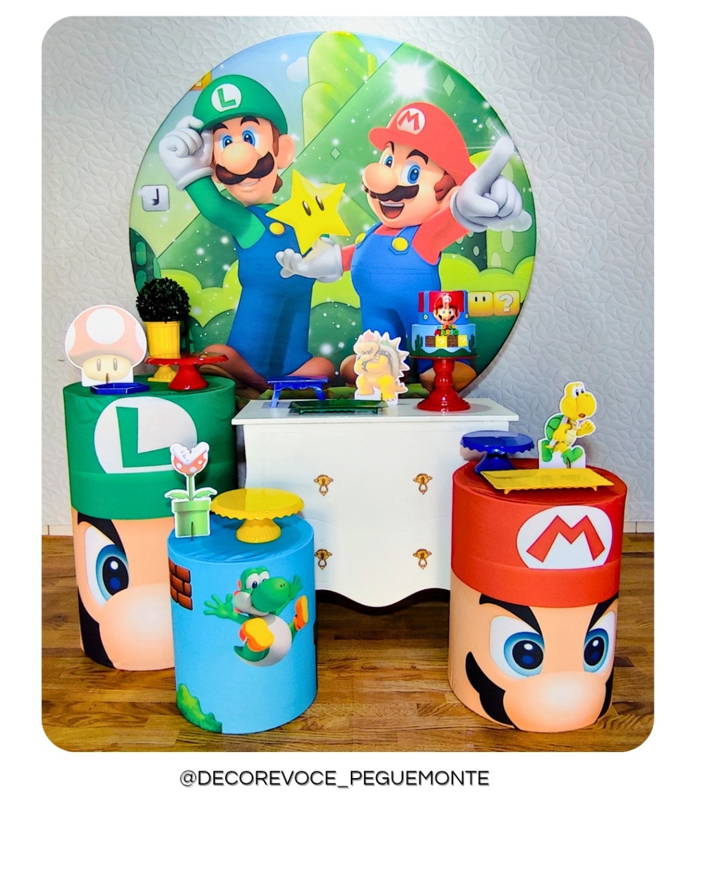 Kit Festejar Super Mario Bros - Decore Você Pegue & Monte