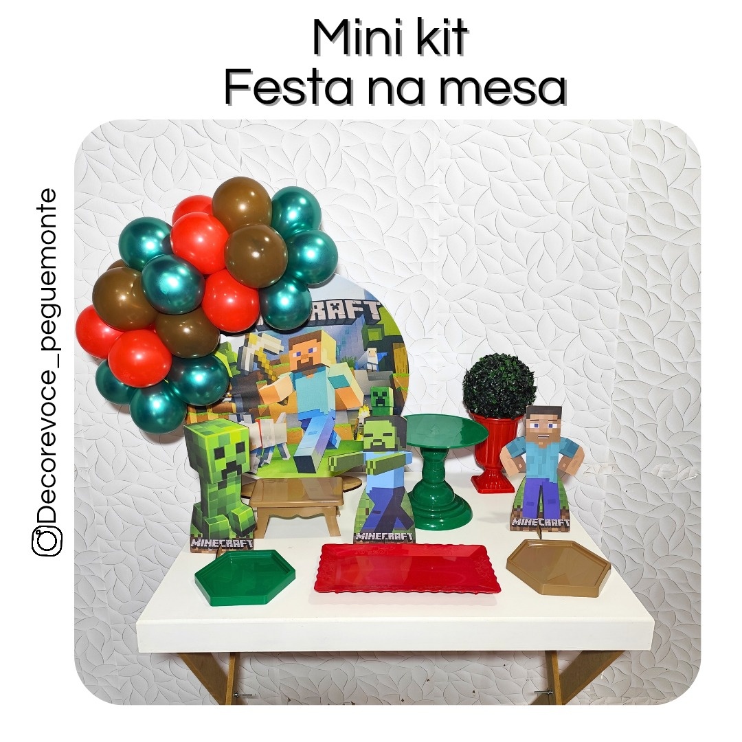 Kit Mesa Minecraft 2 - Decore Você Pegue & Monte