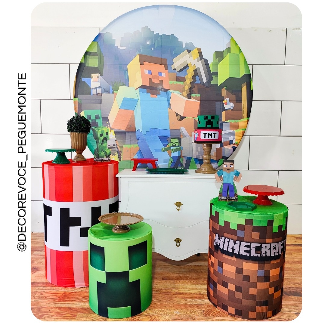 Kit Festejar Minecraft  - Decore Você Pegue & Monte