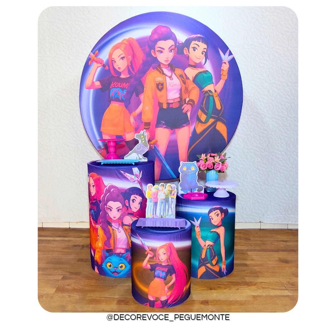 Kit Prático Guerreiras Do K-Pop   - Decore Você Pegue & Monte