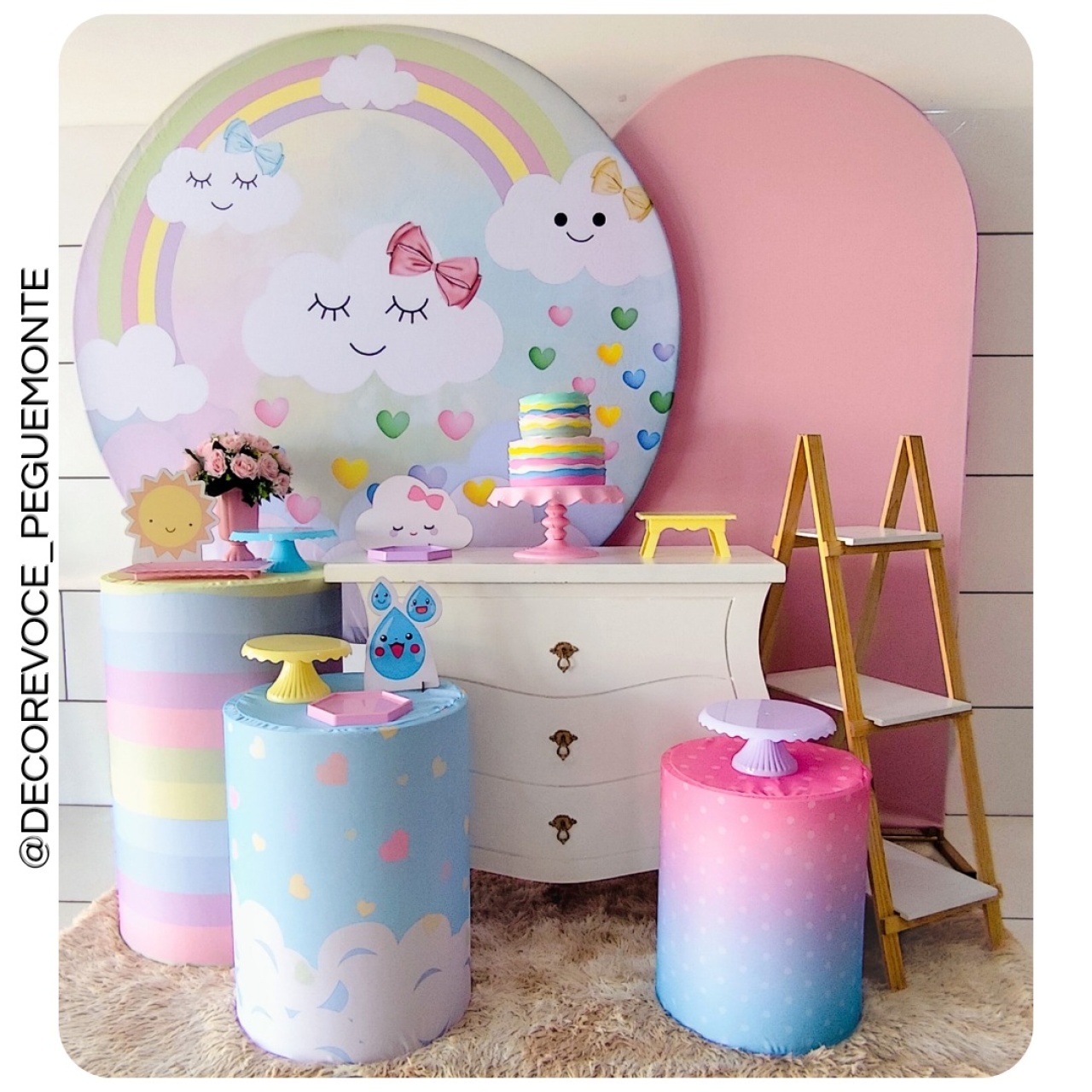 Kit Premium Chuva de Amor  - Decore Você Pegue & Monte