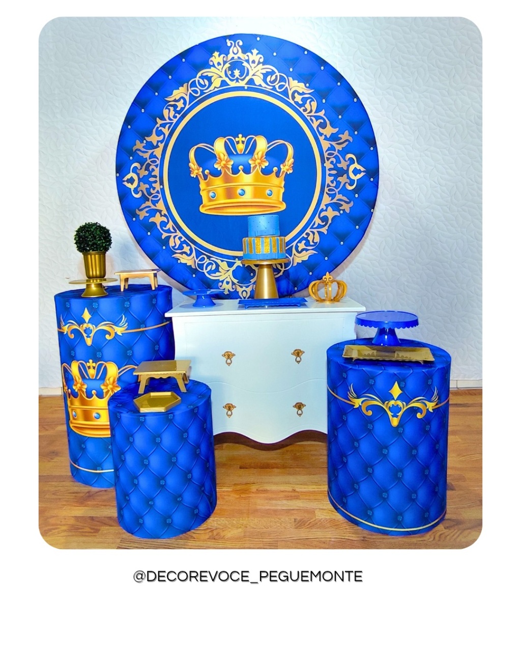 Kit Festejar Realeza Menino  - Decore Você Pegue & Monte