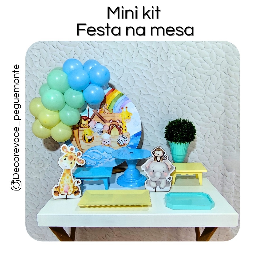 Kit Mesa Arca de Noé  - Decore Você Pegue & Monte
