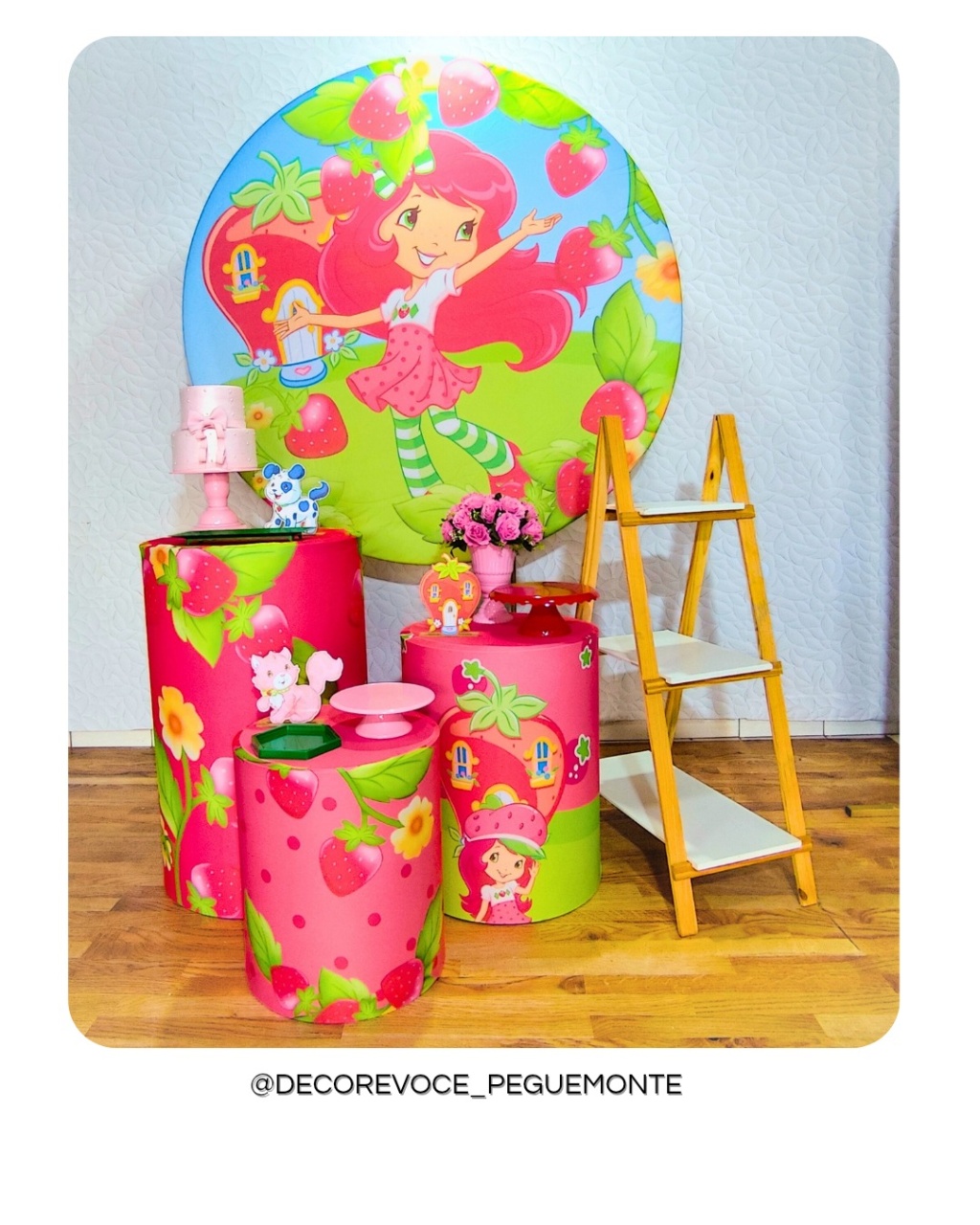 Kit Completo Moranguinho  - Decore Você Pegue & Monte