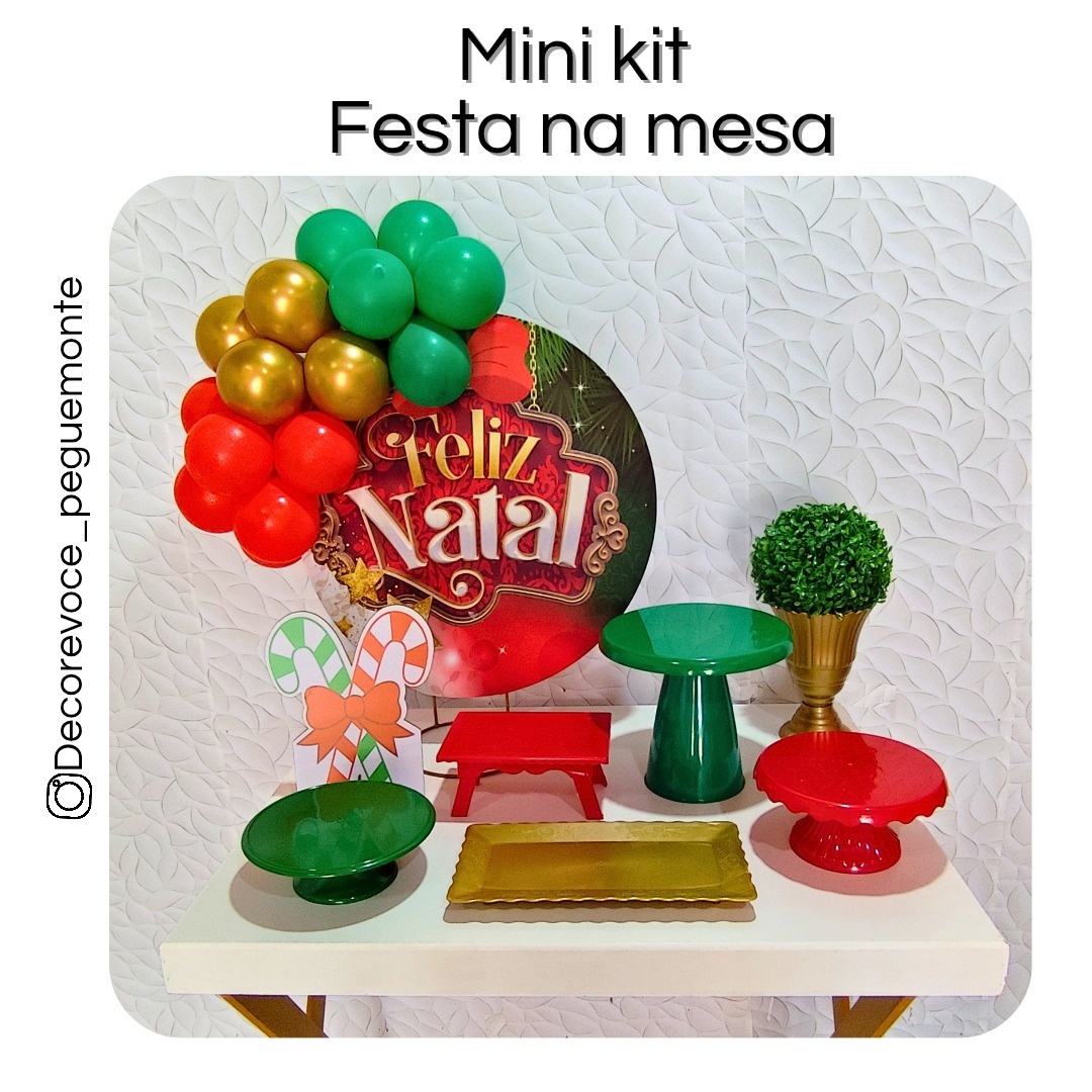 Kit Mesa Natal 4 - Decore Você Pegue & Monte