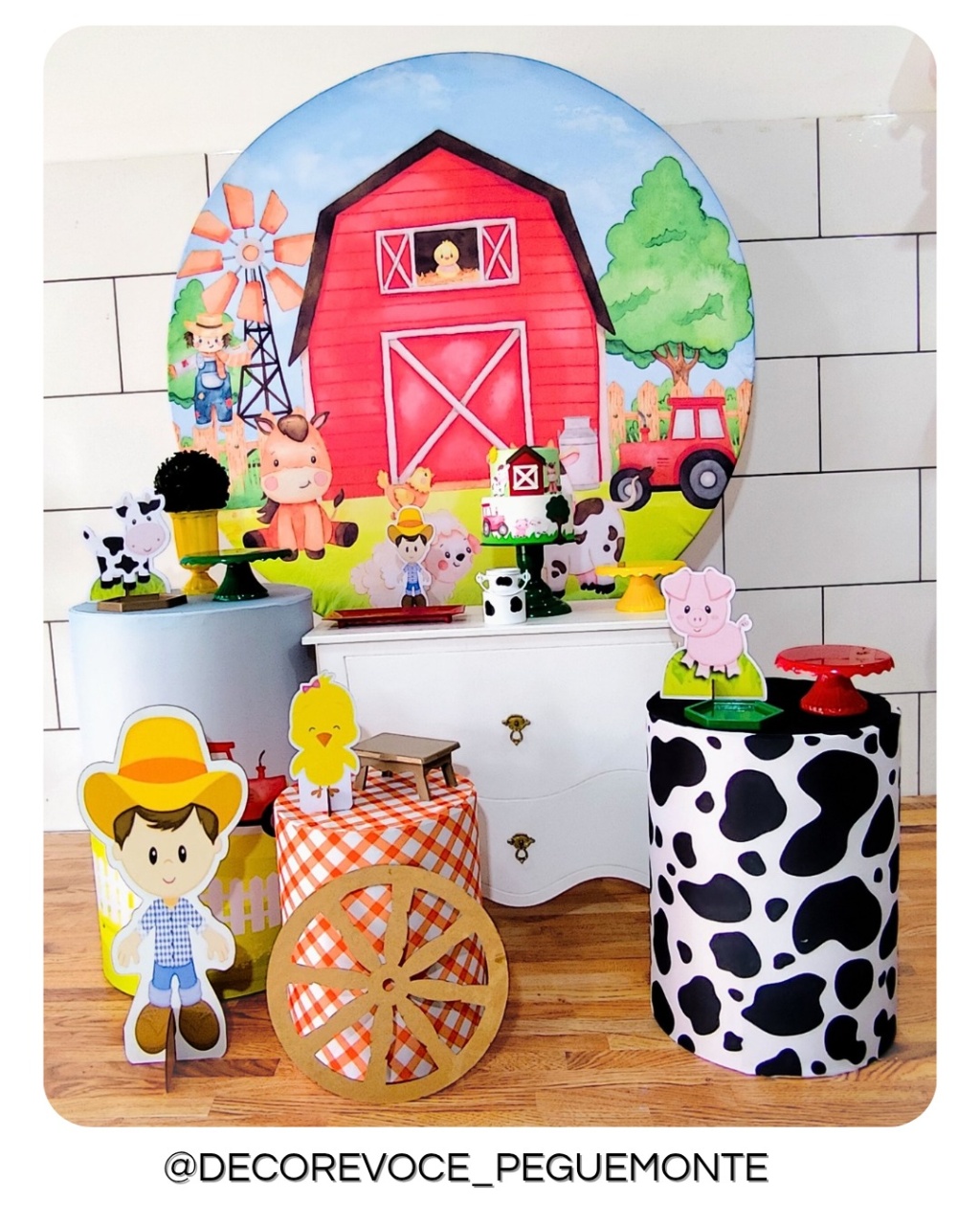 Kit Festejar Fazendinha Menino  - Decore Você Pegue & Monte