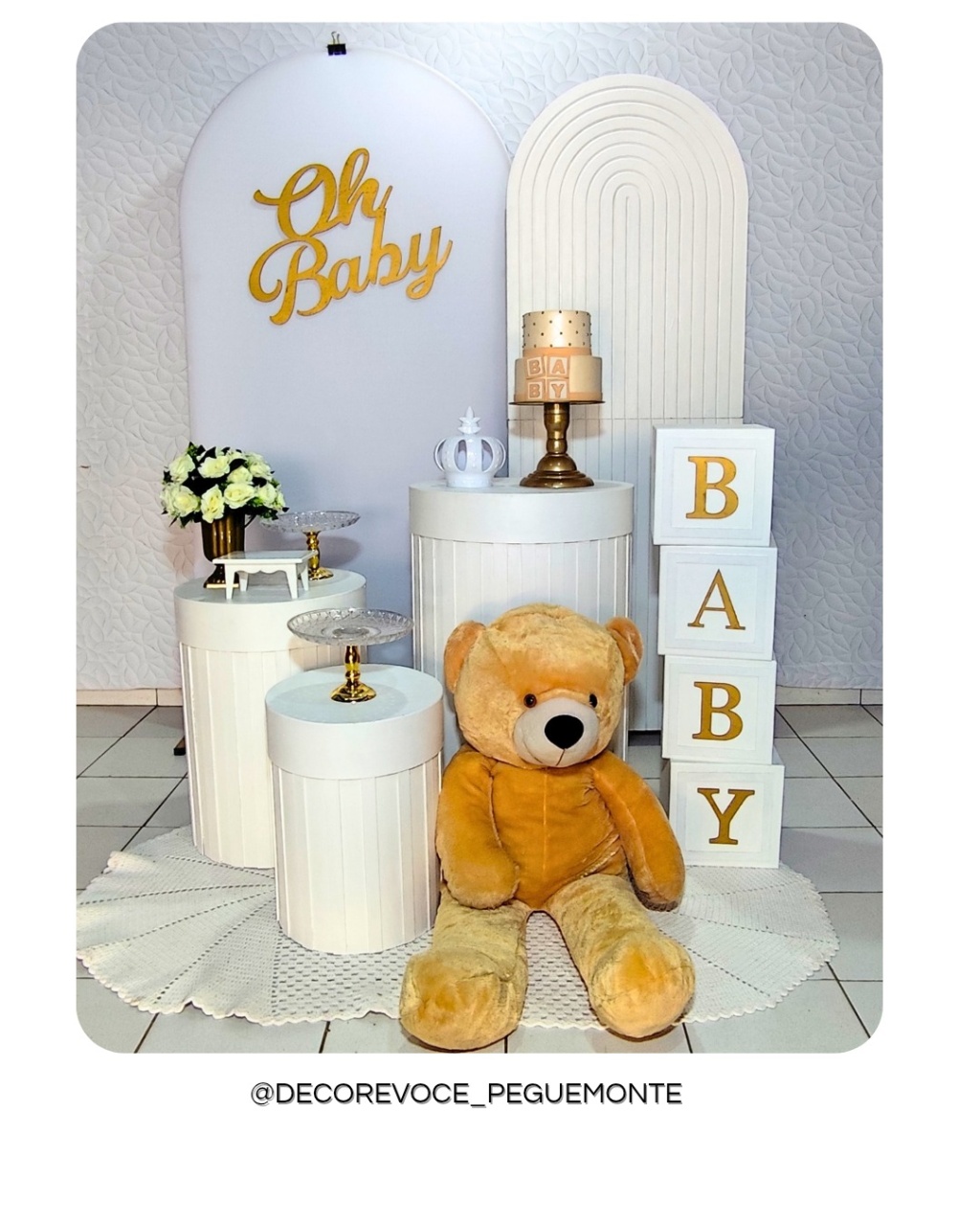 Composição Branco E Dourado  - Decore Você Pegue & Monte