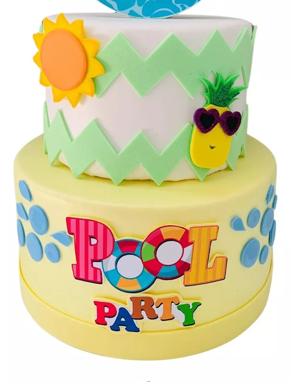 Bolo Fake Pool Party  - Decore Você Pegue & Monte