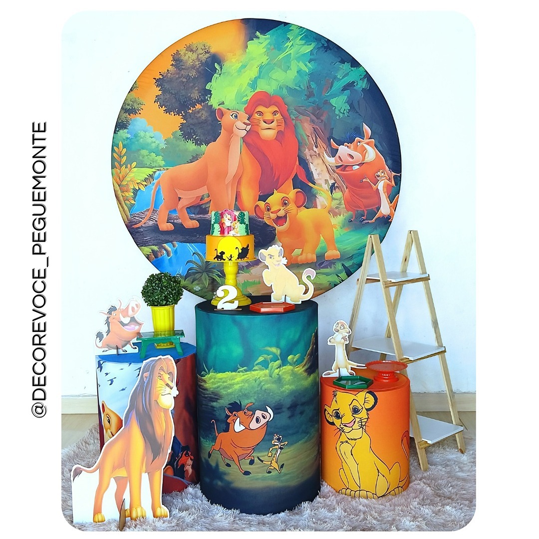 Kit Completo Rei Leão 1 - Decore Você Pegue & Monte
