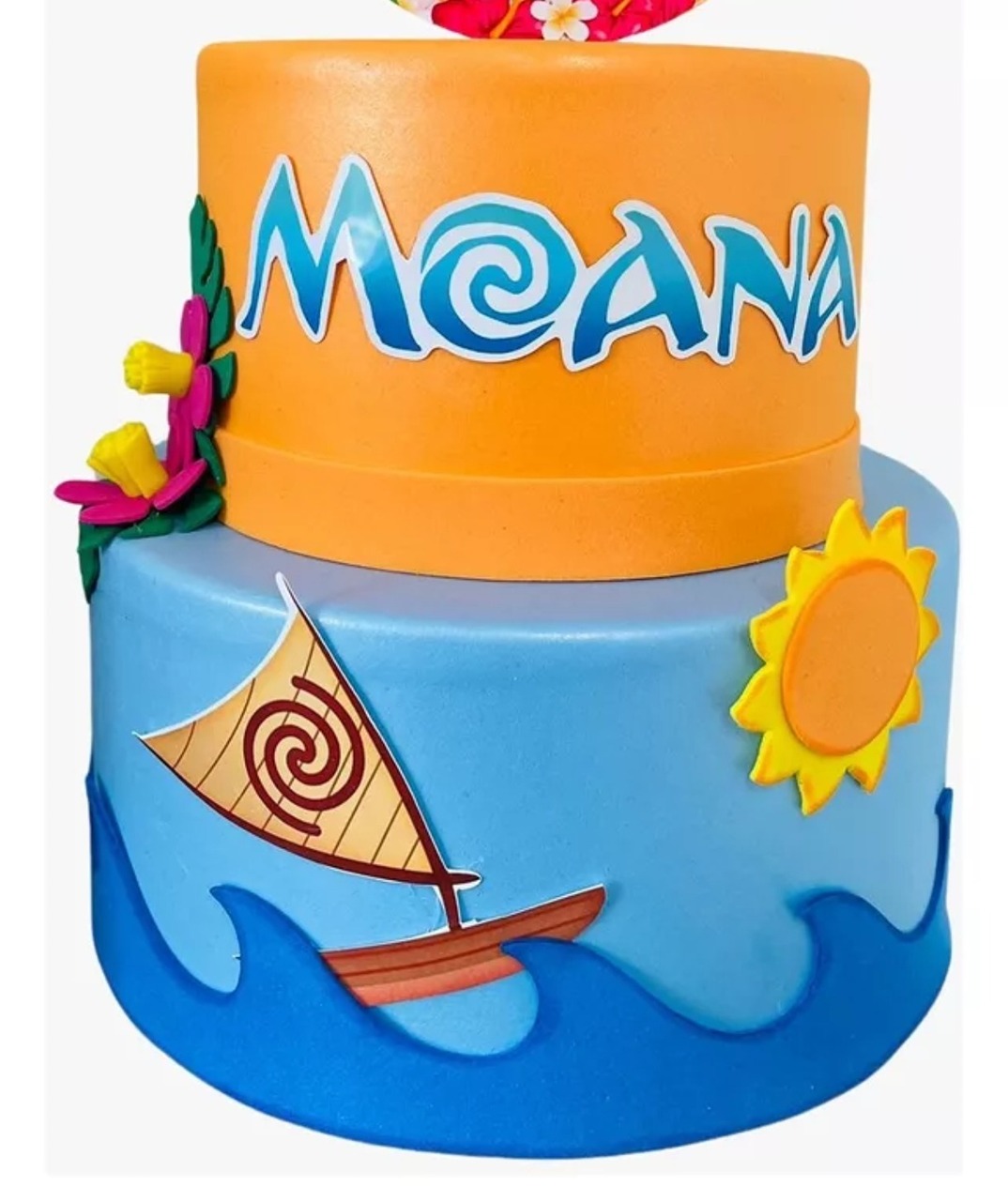 Bolo Fake Moana  - Decore Você Pegue & Monte