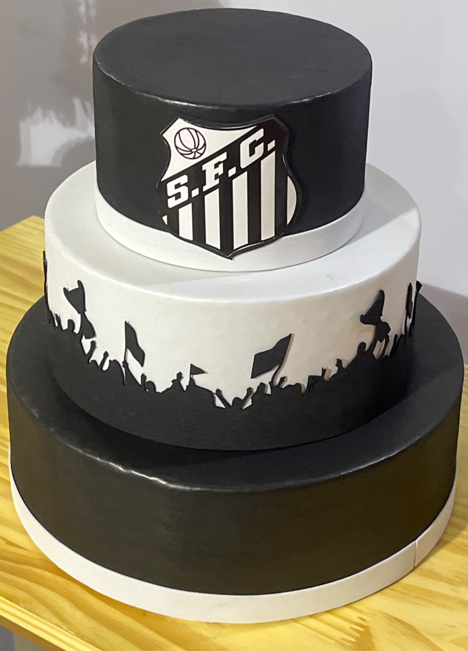Bolo Fake Santos - Ns Decorações Pegue e Monte