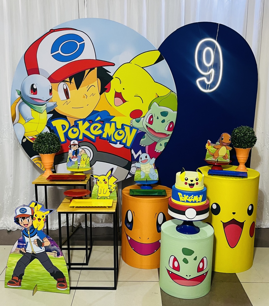 Kit Prata Pokémon - Ns Decorações Pegue e Monte
