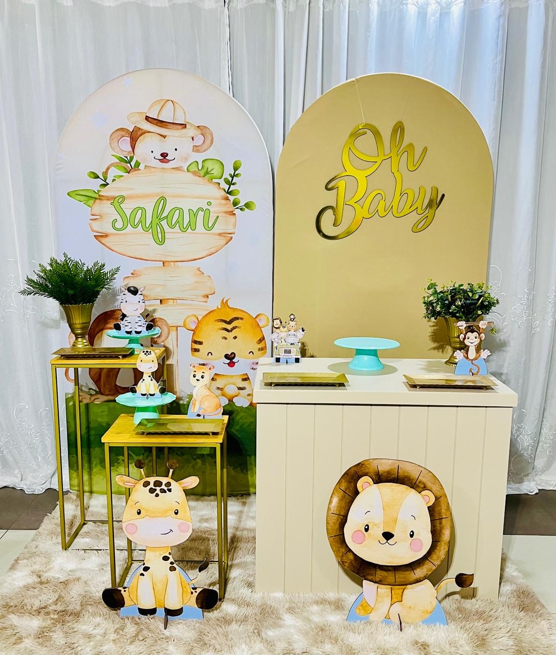 Kit Ouro Premium Safari - Ns Decorações Pegue e Monte