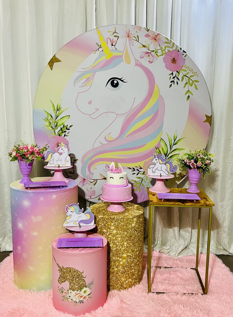 Kit Bronze Unicórnio - Ns Decorações Pegue e Monte