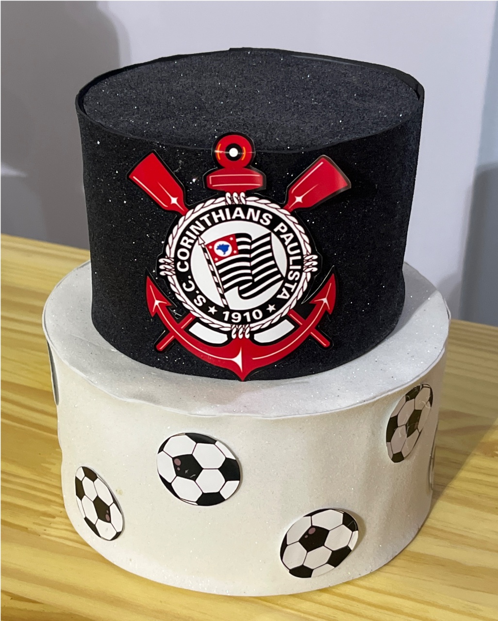 Bolo Fake Corinthians - Ns Decorações Pegue e Monte