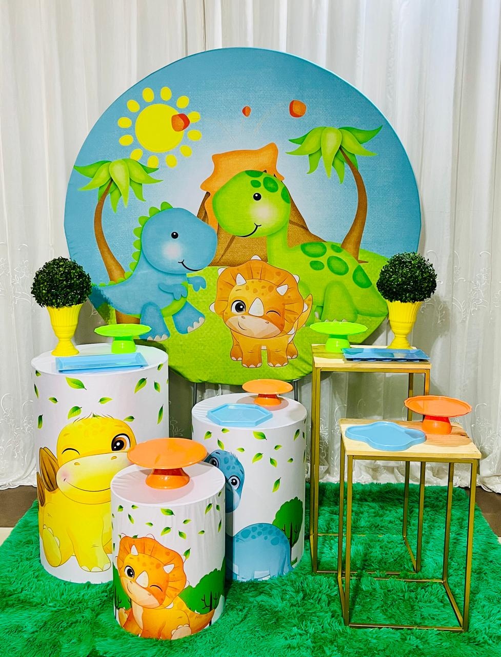Kit Bronze Dino Baby - Ns Decorações Pegue e Monte