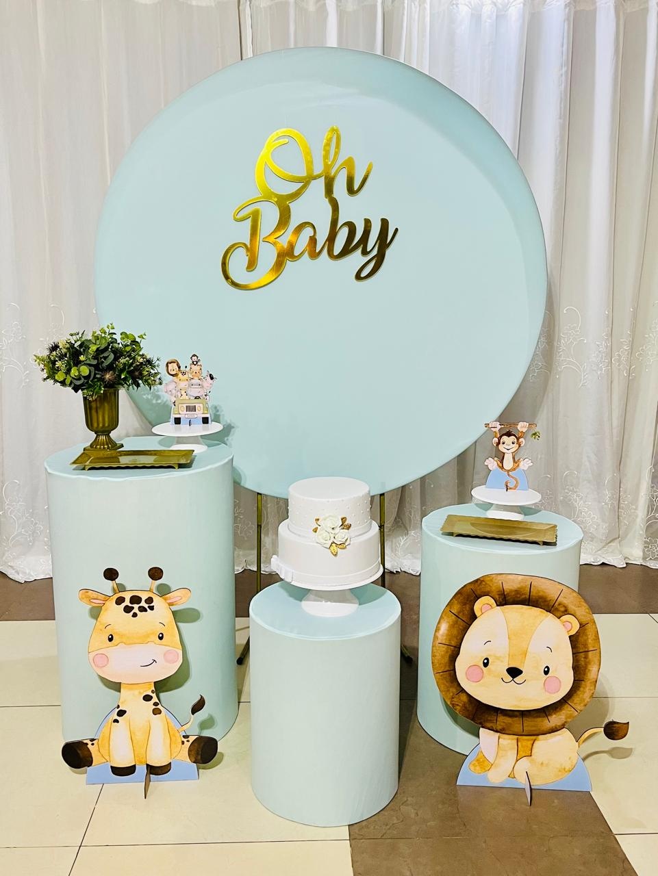 Kit Essencial Verde Oliva Safari - Ns Decorações Pegue e Monte