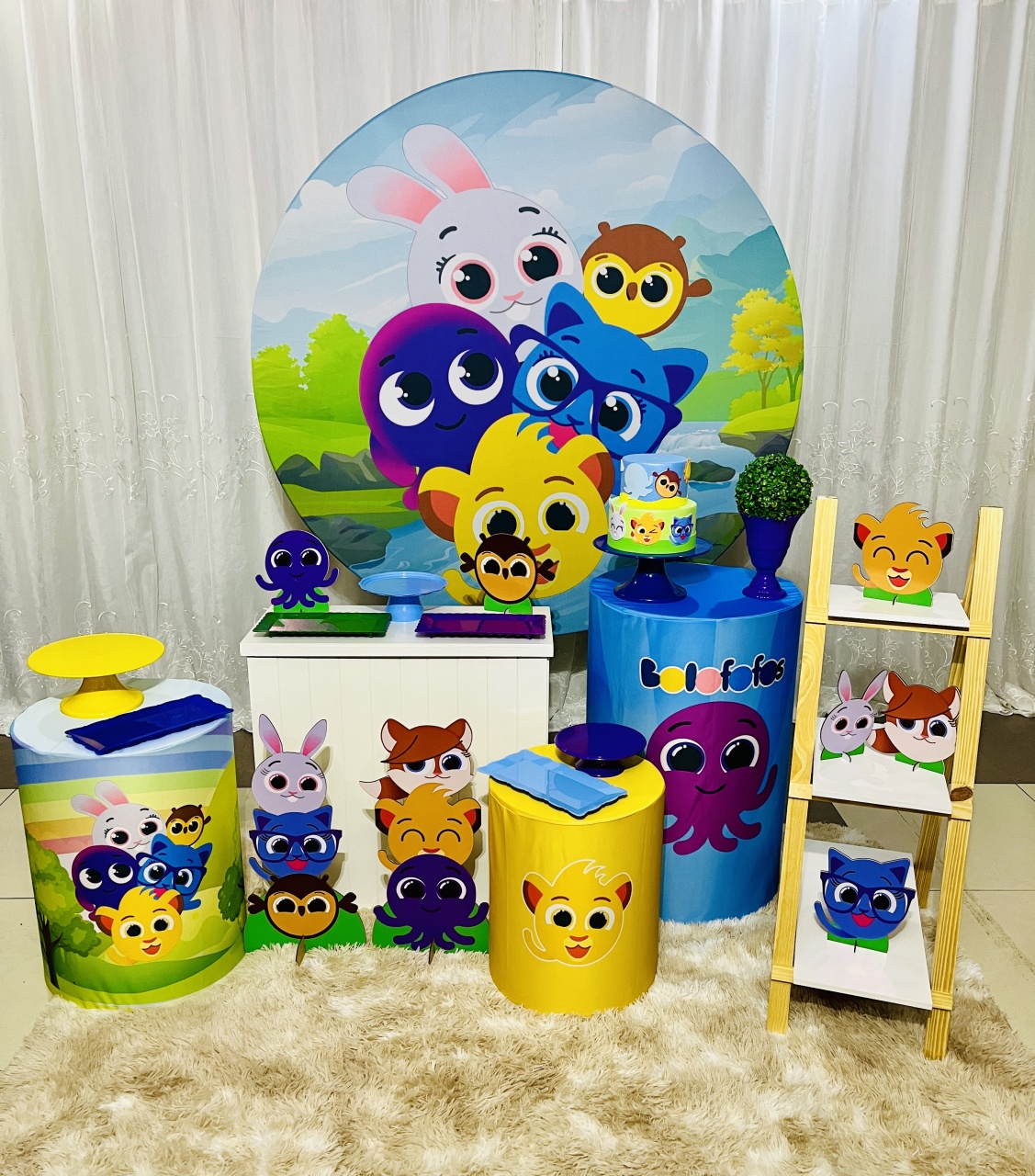 Kit Ouro Bolofofo - Ns Decorações Pegue e Monte