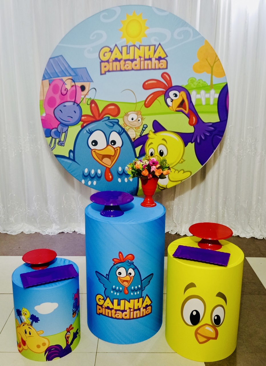 Kit Essencial Galinha Pintadinha - Ns Decorações Pegue e Monte