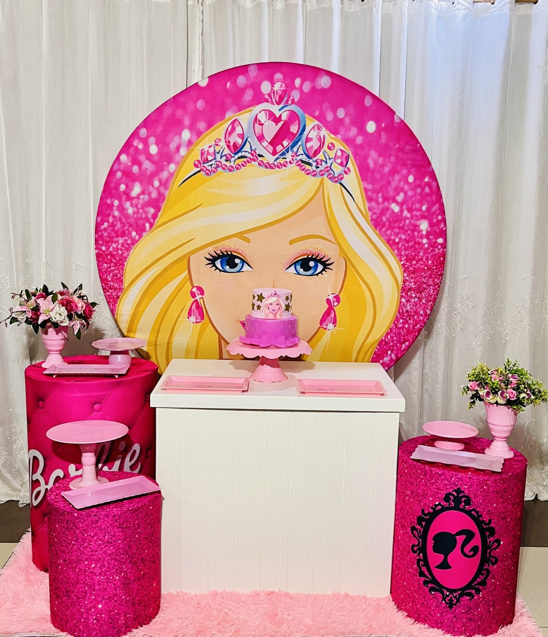 Kit Ouro Barbie - Ns Decorações Pegue e Monte