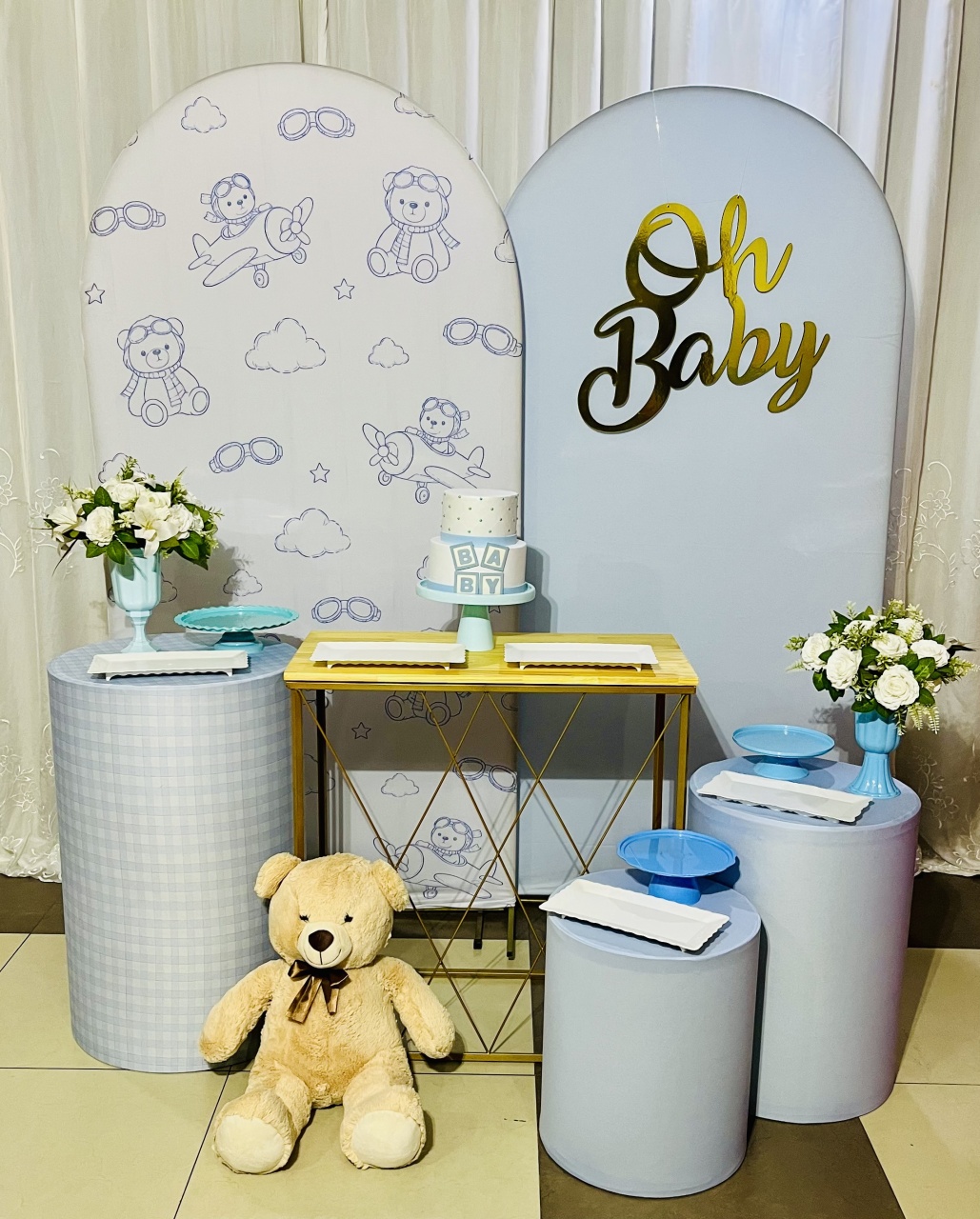 Kit Ursinho Oh Baby - Ns Decorações Pegue e Monte