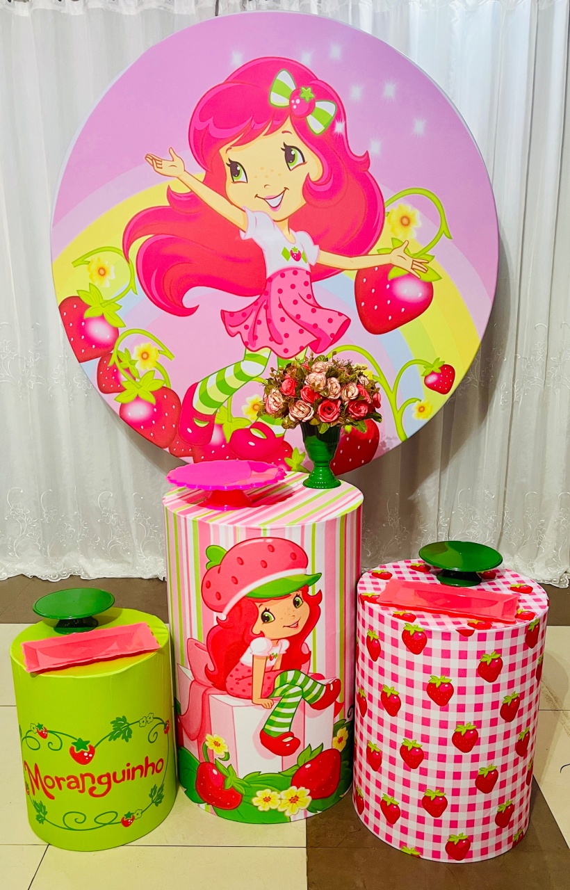 Kit Essencial Moranguinho - Ns Decorações Pegue e Monte