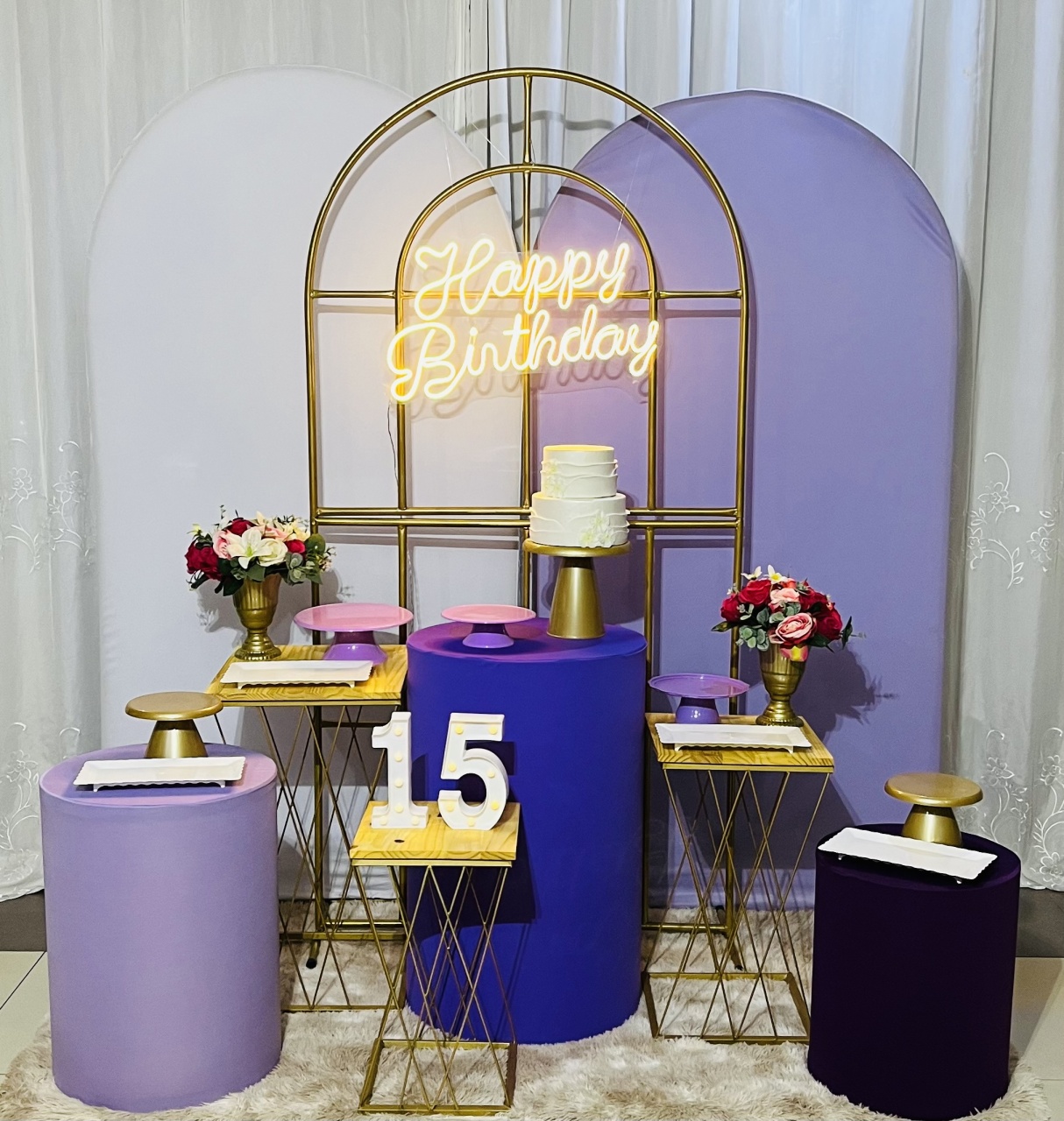 Kit Master 15 Anos Lilas - Ns Decorações Pegue e Monte