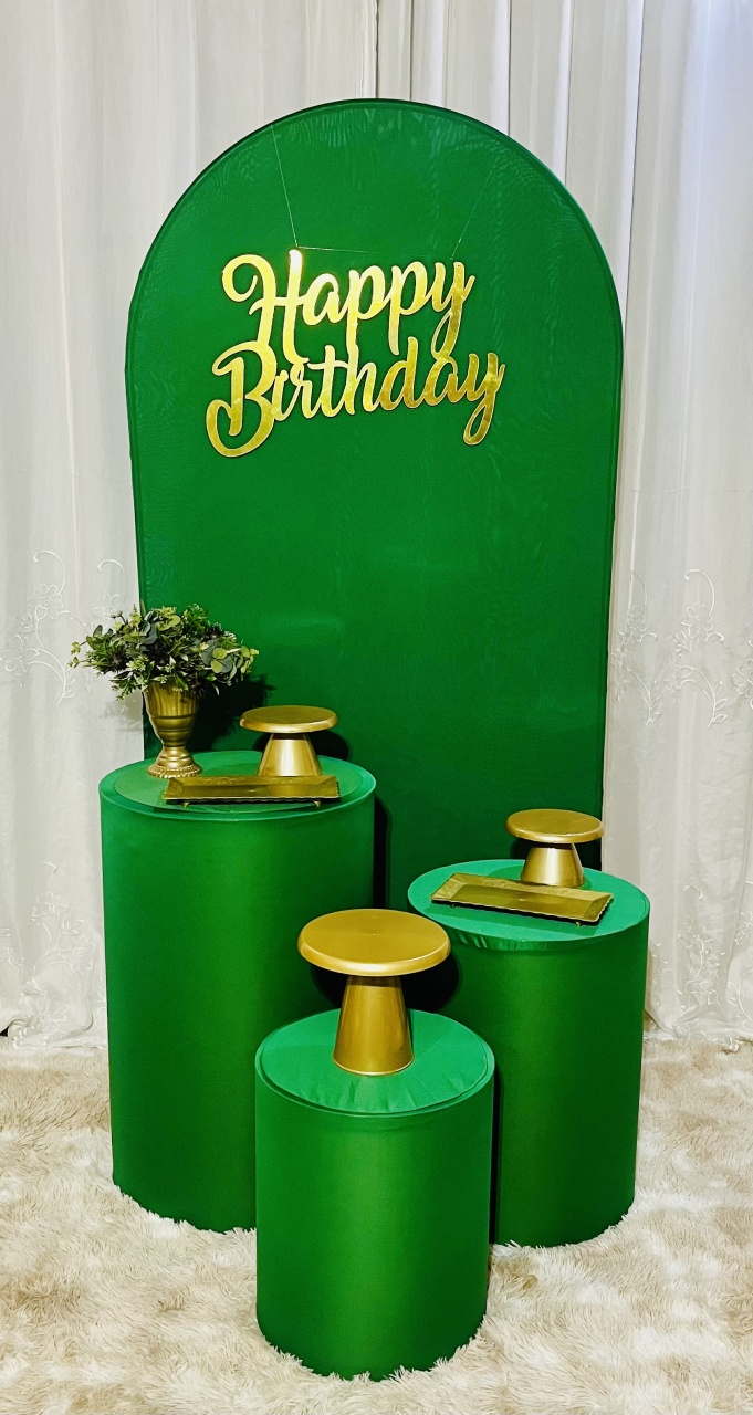 Kit Top Happy Birthday Verde - Ns Decorações Pegue e Monte