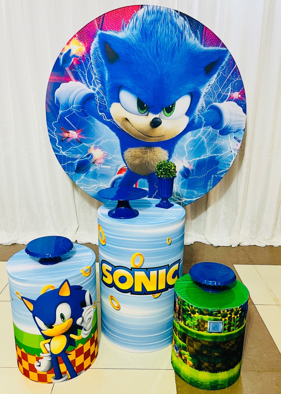 Kit Essencial Sonic - Ns Decorações Pegue e Monte