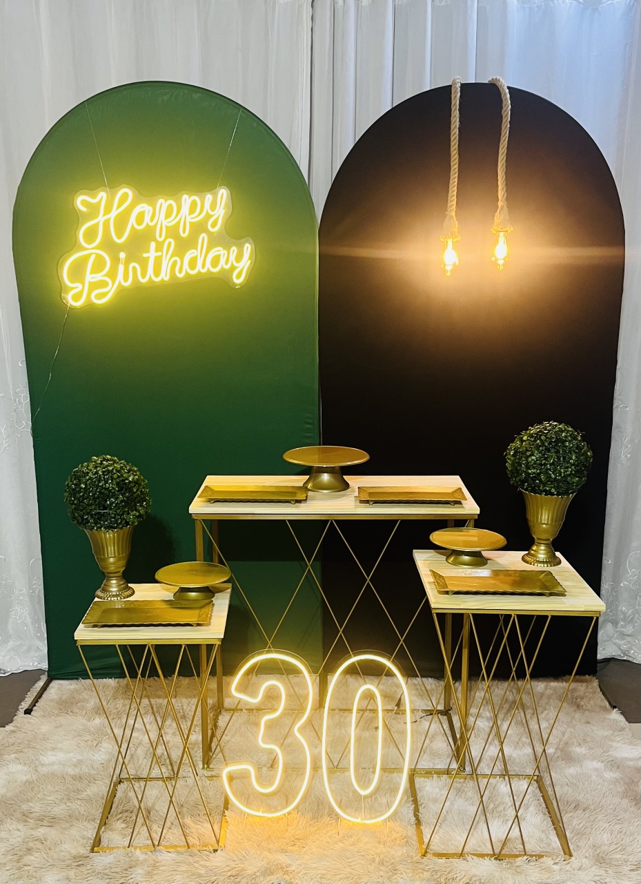 Kit Master Premium Verde E Preto 30 Anos - Ns Decorações Pegue e Monte