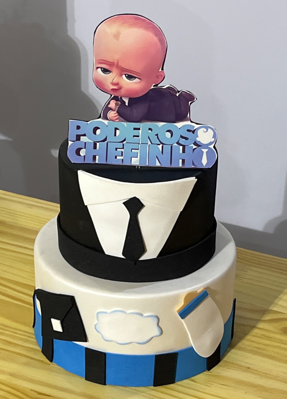 Bolo Fake Poderoso Chefinho - Ns Decorações Pegue e Monte