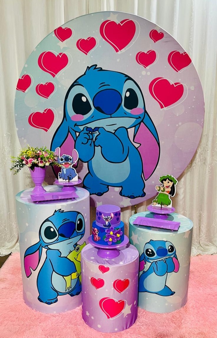 Kit Essencial Premium Stitch - Ns Decorações Pegue e Monte