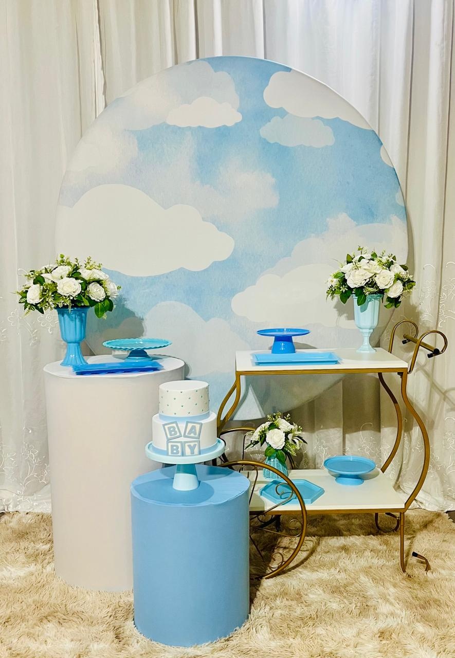 Kit Ceú Chá de Bebê Menino - Ns Decorações Pegue e Monte