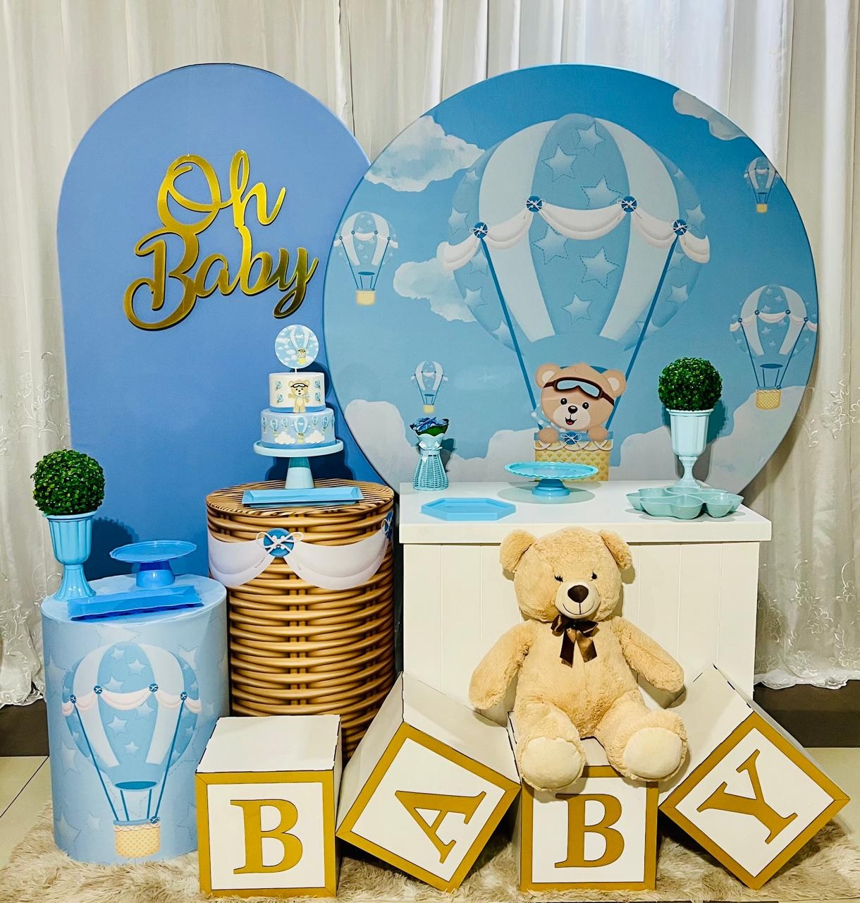 Kit Ouro Premium Ursinho - Ns Decorações Pegue e Monte