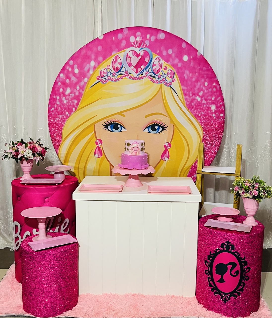 Kit Ouro Premium Barbie - Ns Decorações Pegue e Monte