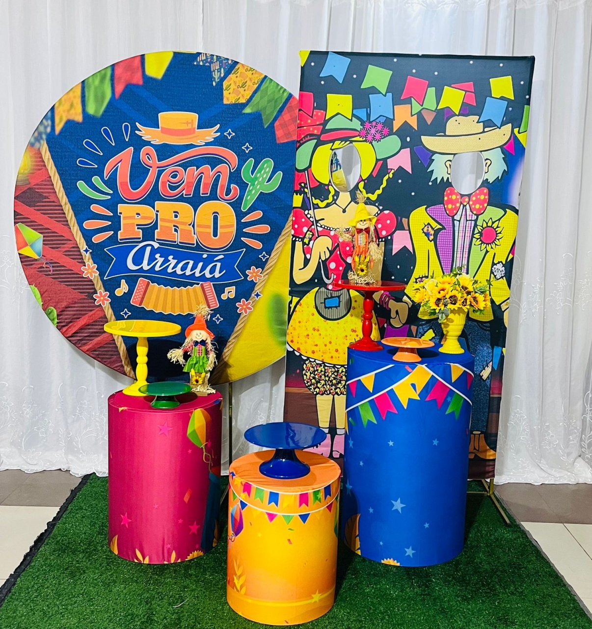 Kit Top Vem Pro Arraiá - Ns Decorações Pegue e Monte